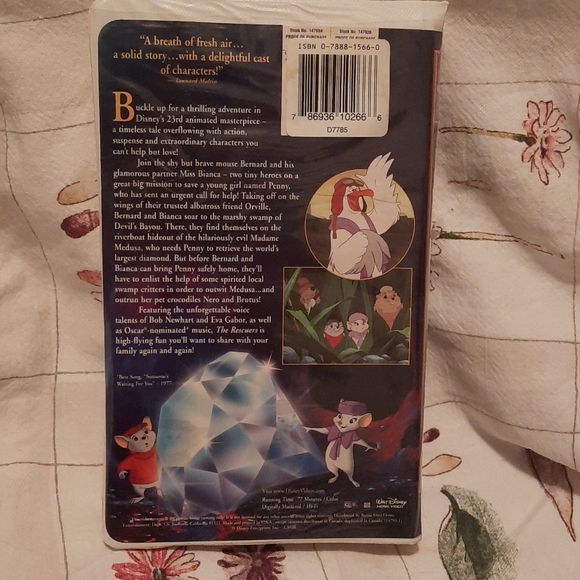 The Rescuers VHS tape - Picture 2 of 7
